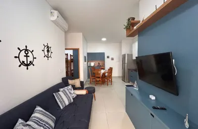Lindo apartamento mobiliado 2 dormitórios (1 suíte) -  praia das toninhas - ubatuba