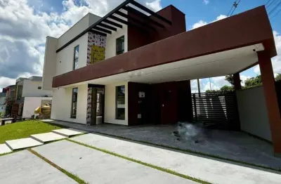 Linda casa com 3 suítes à venda no cond. vivenda das marinas, 300 m² por r$ 2.100.000 - ponta negra - manaus/am