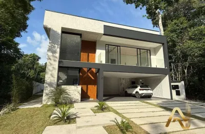 Casa de alto padrão com 4 suítes à venda no cond. alphaville 4, 440 m² por r$ 3.600.000 - ponta negra - manaus/am
