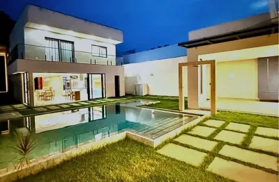 Casa duplex 100% mobiliada com 3 dormitórios à venda, 365 m² por r$ 2.800.000 - cond. green hills, parque das laranjeiras - manaus/am