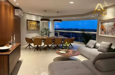 Apartamento linear com 5 suítes, mobiliado, 300 m² à venda por R$ 3.900.000 - Residencial Bellagio, Adrianópolis - Manaus/AM