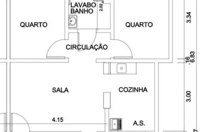 Apartamento para venda em suzano, parque santa rosa, 2 dormitórios, 1 banheiro, 1 vaga