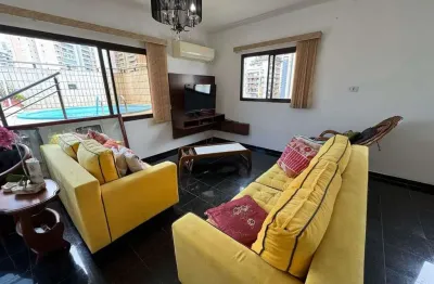 Cobertura com 4 quartos para alugar na Avenida Bernardino De Campos, Pompéia, Santos