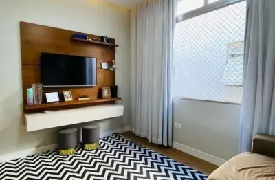 Apartamento reformado à venda – 2 dormitórios – aparecida, santos/sp