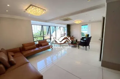 Apartamento á venda 3 dormitórios, 280 m² 2 vagas , bairro aparecida, santos/sp.
