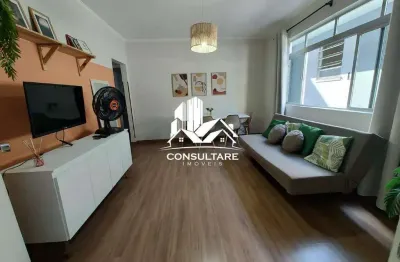 Apartamento mobiliado com 75m², 2 dormitórios e garagem fechada, bairro encruzilhada