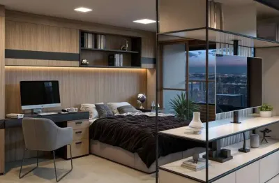 Studio garden em edifício alto padrão em são vicente, em construção cod 5431 cps