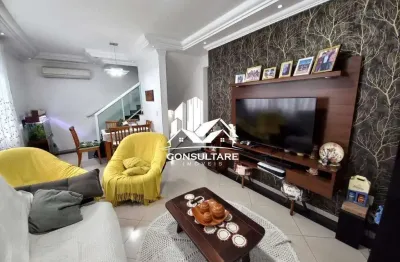 Sobrado duplex à venda, 147m². 3 dormitórios, 2 vagas fechada, são vicente/sp.