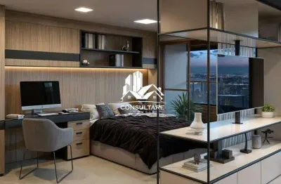 Studio garden em edifício alto padrão em são vicente, em construção cod 5410 cps