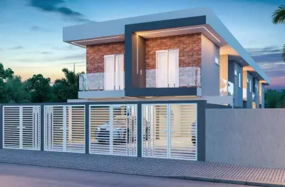 Casa sobreposta em villagio com 2 dormitórios a venda em são vicente