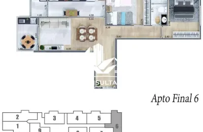 Apartamento com 1 dormitório e área de lazer, entrega em dez/25 , a partir de 430.000,00 cod 5458 cps