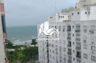 Apartamento à venda 1 dormitório com vista parcial do mar no bairro embaré em santos/sp.