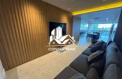 Apartamento alto padrão mobiliado – 1 quadra da praia – aparecida, santos/sp - ref: 5555rm