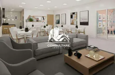 Apartamentos com 1 ou 2 dormitórios com lazer no bairro biquinha em são vicente - sp