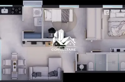 Apartamentos com 1 ou 2 dormitórios com lazer no bairro biquinha em são vicente - sp