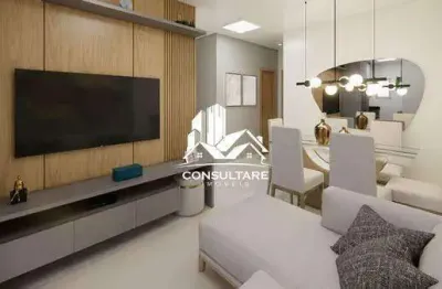 Apartamentos com 1 ou 2 dormitórios com lazer no bairro biquinha em são vicente - sp