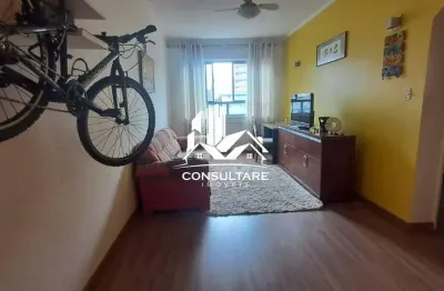 Apartamento a venda com 1 dormitório, mobiliado, no embaré, em santos cod: 5677 cps