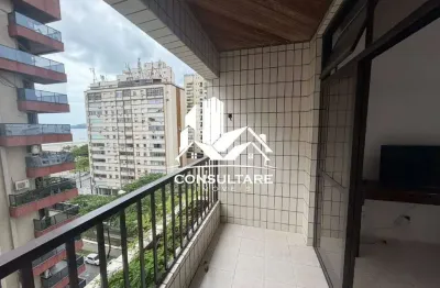 Apartamento à venda – 3 dormitórios com vista para o mar – gonzaga, santos
