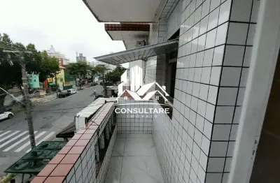 Apartamento à venda com 2 quartos com sacada no bairro vila belmiro, santos/sp.