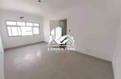 Apartamento living amplo localizado no bairro gonzaguinha em são vicente/sp., 45m², uma quadra da praia.