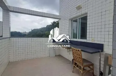 Cobertura com 3 suítes, marapé, santos - r$ 15.000,00 pacote cod: 5835 cps