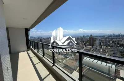 Apartamento novo a venda, com 3 dormitórios e área de lazer, na aparecida em santos cod:5847 cps