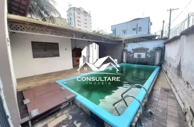 Venda casa 434m². com piscina 3 quartos ,4 vagas - bairro gonzaguinha, são vicente/sp.