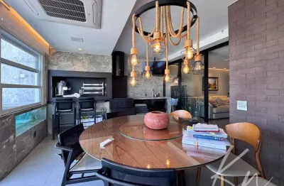 Exclusividade- espetacular cobertura mobiliada linear de 280m2  na península da barra