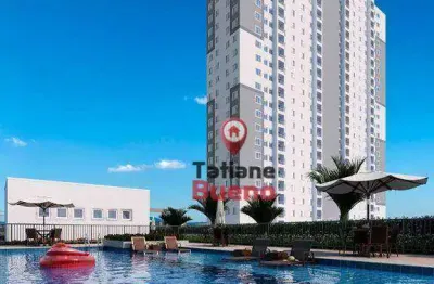 Apartamento com 2 dormitórios à venda, 36 m² por r$ 296.900,00 - jardim morumbi - são josé dos campos/sp