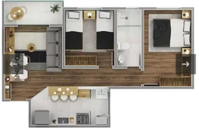 Apartamento para venda em uberlândia, osvaldo rezende, 2 dormitórios, 1 banheiro, 1 vaga