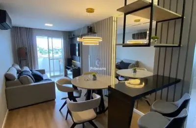 Apartamento de 2 quartos, sendo 1 suíte, sacada com churrasqueira, 1 garagem