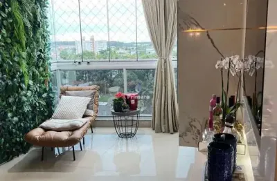 Apartamento mobiliado à venda em criciúma 3 dormitórios e vaga dupla de garagem