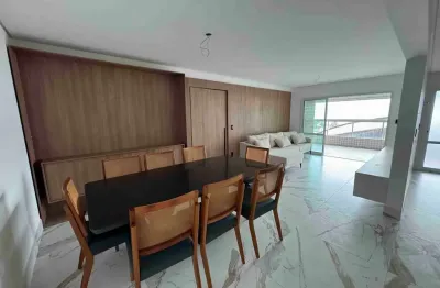 Apartamento com,126m²,  3 dormitórios (sendo duas suítes) duas vagas demarcadas em aviação  -  praia grande