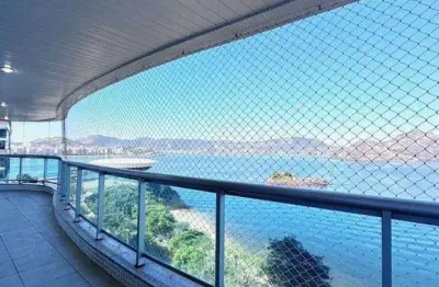 Apartamento com 3 dormitórios para alugar, 250 m² por r$ 14.952,81 - boa viagem - niterói/rj