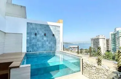 Cobertura com 3 dormitórios à venda, 259 m² por r$ 3.450.000,00 - ingá - niterói/rj