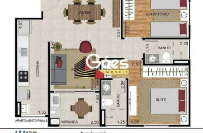 Apartamento com 2 quartos à venda na Rua Brás Cubas, Vila Bocaina, Mauá