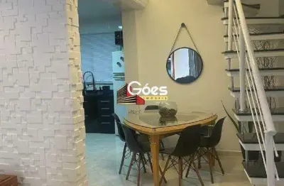 Sobrado com 3 dormitórios à venda no jardim santo antônio (camilópolis), santo andré – 123m²