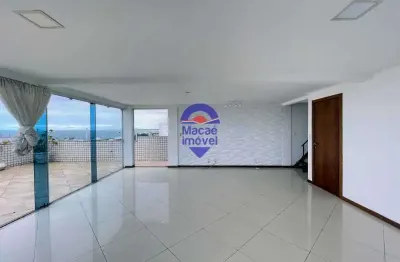 Cobertura com 3 quartos para alugar na rua maria francisca borges reid, glória, macaé, 200 m2 por r$ 5.000