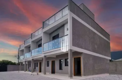 Sobrado triplex com 2 dormitórios à venda por r$ 590.000 - jardim mariella/massaguaçu - caraguatatuba/sp