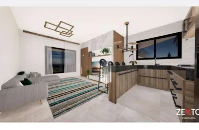 Casa moderna e sofisticada com 2 dormitórios e 1 suíte por r$ 380.000,00