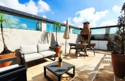 Cobertura com 2 dormitórios à venda, 212 m² por r$ 2.250.000,00 - ponta da praia - santos/sp