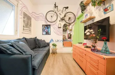 Kitnet de 26 m2 em conceito aberto à venda, 26 m² por r$ 285.000 - embaré - santos/sp