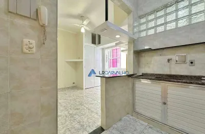 Apartamento com 1 dormitório para alugar, 20 m² por r$ 2.100,00/mês - pompéia - santos/sp