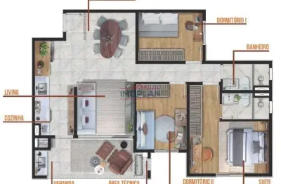 Apartamento 3 dormitórios à venda jardim terceiro centenário atibaia/sp