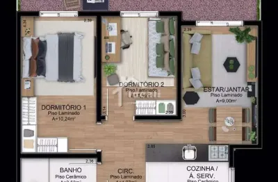 Apartamento à venda na rua otávio schemes, 1520, barnabé, gravataí