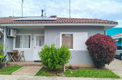 Casa em condomínio fechado com 3 quartos à venda na rua riachuelo, 172, parque tamandaré, esteio por r$ 450.000