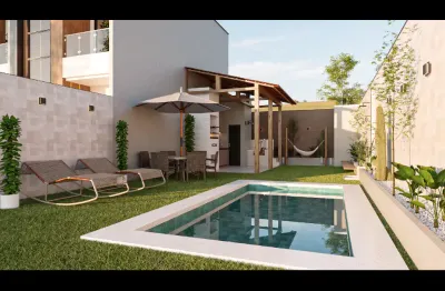 Casa em condomínio no jardim icarai com 2 quartos e área de lazer completa