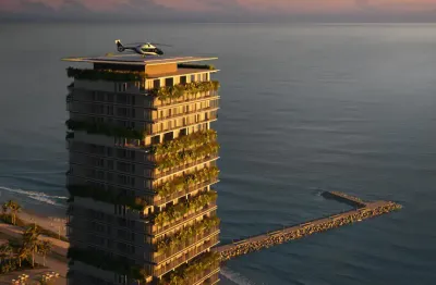 Apartamento na beira mar mansão seara 4 suítes vista mar total