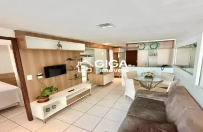 Apartamento 2 quartos mobiliado no meireles com varanda e vista mar