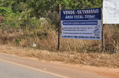 Terreno á venda na estrada principal em matões - na divisa entre pecém e caucaia